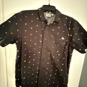 Vans Men's Black Shirt with Colorful Icons